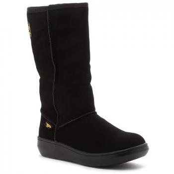 Rocket Dog Women's Sugardaddy Chocolate Leather Pull-On Boots - Size 4 UK