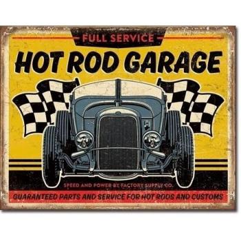 Desperate Enterprises Hot Rod Garage 32 Rod Cartel de Chapa Plana Nuevo 31 x 40 cm S1052