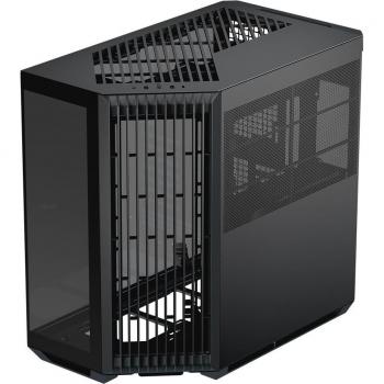 Caja ATX APNX V1 Negra, Midi-Tower con Vidrio Templado y Soporte para Radiador de 360 mm
