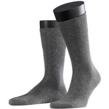 Falke Tiago Classic Mercerised Cotton Socks - Light Grey Melange, Men's Size 11.5-12.5