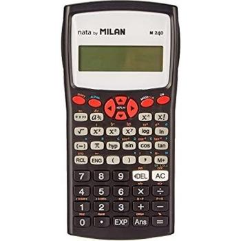 Milan 159110RBL - Calculadora científica con pantalla LCD de 2 líneas