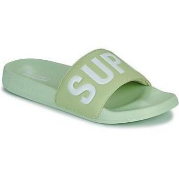 Superdry Core Vegan Pool Slide Sandals for Women in Tender Green
