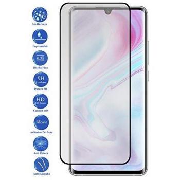 Todotumovil Protector de Pantalla Xiaomi MI 10 Pro Negro Curvo Completo 3D de Cristal Templado Vidrio 9H para movil