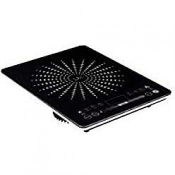 Jata VIN145 Cocina Eléctrica de Inducción Portátil con Placas de 12 a 26 cm de Diámetro 8 Funciones Pulsadores Táctiles Display LED Regulador Deslizante de Temperatura y Potencia 2100 W, Color Negro