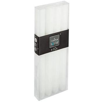 Set de Velas Rústicas Blancas Atmosphera 24,7 x 2,2 cm (4 Unidades)