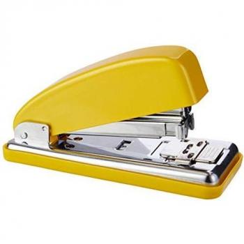 Petrus 626834 Grapadora Metálica Clásica, Grapa 30 Hojas, Apertura de 180°, Gama WOW,Amarillo