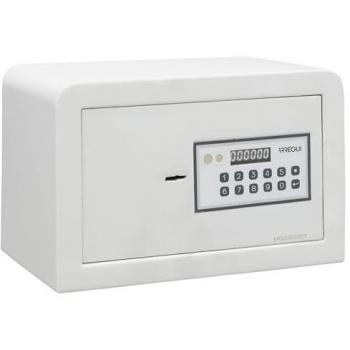 Caja Fuerte Arregui Magna con Cerradura de Doble Seguridad, Apertura con Código y Llave, Pequeña para Casa, 20x31x20 cm, 8 L