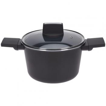 Cazuela con Tapa Excellent Houseware, Utensilio de Cocina, Olla para Guisar Comida, Dimensiones 20 x 12.5 cm y 24 x 14 cm