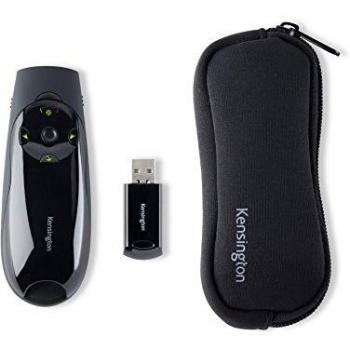 Kensington Expert Wireless Presenter with Green Laser, Cursor Control and Joystick - Black
