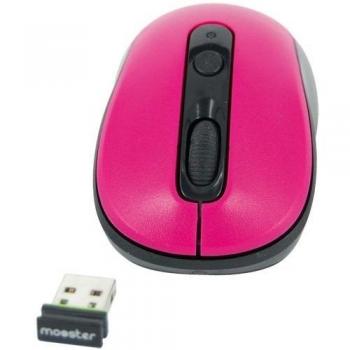 Mooster PCS7160164VLBK - Ratón inalámbrico, 1500 DPI, color violeta y negro