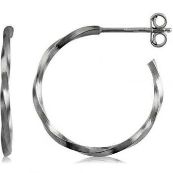 Córdoba Jewels | Aros en plata de ley 925 con diseño Aro Rizado Silver