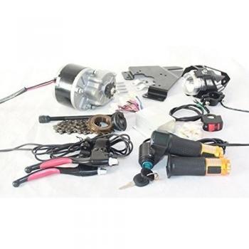 Motor de Cepillo L-Fast 250W para Acelerador de Bicicleta con Interruptor de Llave y Kit de Motor Simple de Voltaje para Bicicleta eléctrica DIY