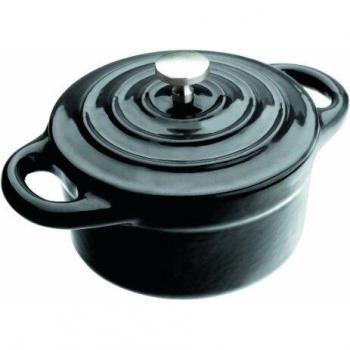 IBILI 725910N - Mini Cocotte Redonda Negra 10X4,50 Cm