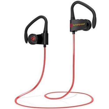 Symphonized PWR Bluetooth Auriculares Deportivos inalámbricos Resistentes al Agua con micrófono Auriculares intrauditivos Stereo HD Stereo Secure Fit Buds Gimnasio, Correr, Entrenamiento