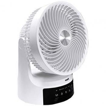 Ventilador de mesa EWT AERO360 - 45W - Oscilación 360° - Incline 90° - Gris y Blanco