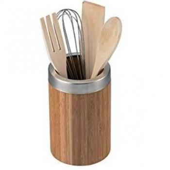 BOTE BAMBU CON UTENSILIOS COCINA