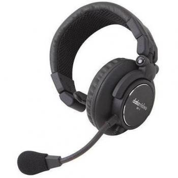 DataVideo HP-1 Wired Headset with Microphone, Single-Ear, Black