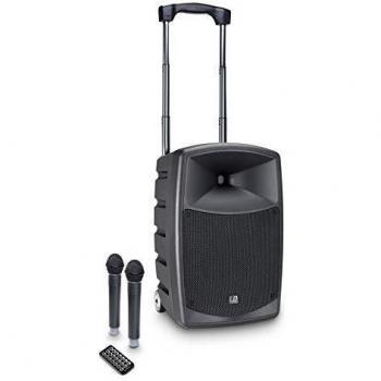 LD Systems Road Buddy 10 HHD 2 - Sistema de sonido portátil, altavoz activo de 10, amplificador integrado, batería recargable, conectividad Bluetooth, entradas XLR y jack para micrófono e instrumentos, ecual