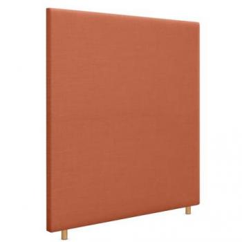 Cabecero de Lino Natural Liso hasta el Suelo 90x120cm con 8cm de Grosor para Cama Dormitorio Moderno (Naranja)