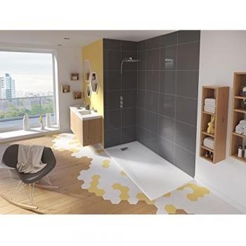 Plato de ducha Kinesurf Biotec Cuadrado Blanco 90x90x4 cm