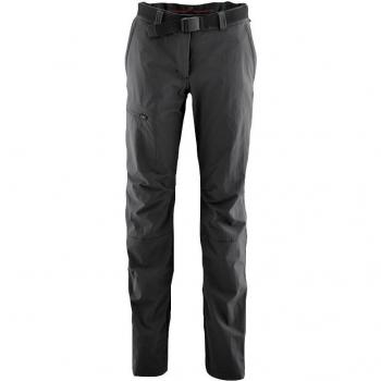 Pantalones de senderismo para mujer Maier Sports Inara Slim, negros, 50, impermeables y elásticos