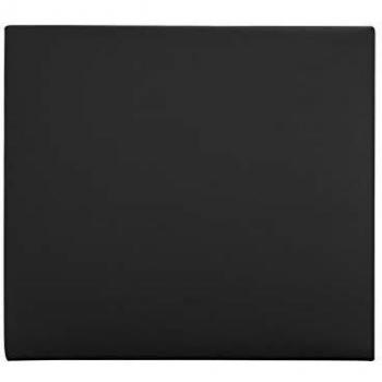 Decowood - Cabecero para Cama Tapizado en Polipiel Liso, Negro - 200 x 80 cm