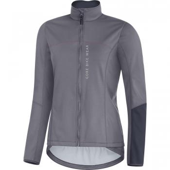 Gore Bike Wear JWSPOL, Chaqueta de Ciclismo Para Mujer, Gris