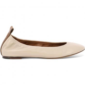 Lanvin Women's Nappa Ballet Flats - Beige, Size 36, Color P2409