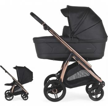 Carrito de bebé Dúo Bébécar Flowy Fumé Rosa