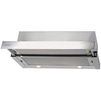 Cata - Campana extractora, Modelo TF 2003 DURALUM 70, Campana para cocina con 2 niveles de extracción, Panel de control mecánico, Acabado en acero inoxidable