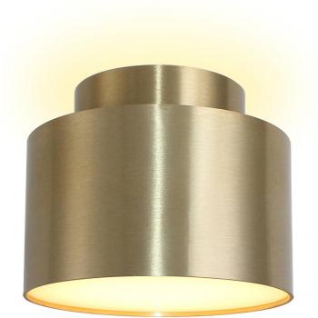 Foco LED Nivoria, 11 x 8,8 cm, dorado, aluminio