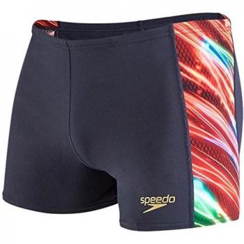Speedo turbomotion Allover Digital Panel Aquashorts – Bañador para hombre, color oxid Gris/Fluo Verde/acuario, tamaño 30