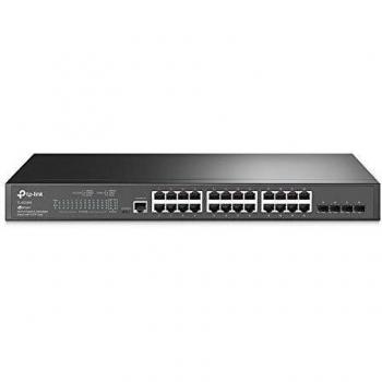 TP-Link JetStream 24-Port Gigabit L2 Managed Switch with 4 SFP Slots, Supports 24 Gigabit RJ45 ports, Rackmount