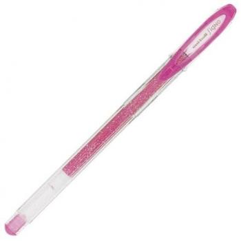 Uni-Ball Signo Sparkling UM-120SP Rollerball Pen, Pink Glitter, 1.0mm, Pack of 12