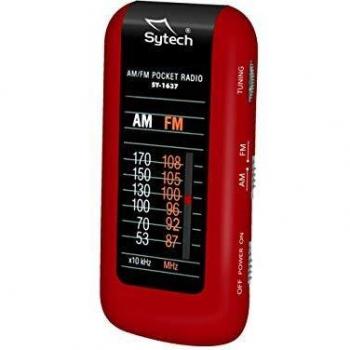 Radio de Bolsillo, Rojo, Am/FM, Estereo,