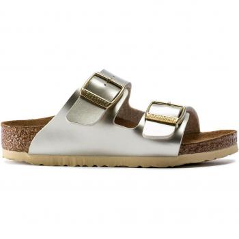 Birkenstock Sandalias Arizona Kids de niña - Sandalia confort bio hebillas, diseño clásico de dos correas, plantilla anatómica de corcho-látex, suela EVA ligera y flexible, ideal para uso diario y comodidad en los pies