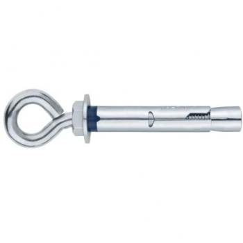 Anclaje Antigiro Argolla M10 x 70, Set de 2 Piezas, Cargas Medias, Color Blanco
