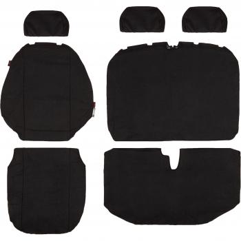Walser 10507 Funda de Asiento de Coche Ajuste de transportador, Funda de Asiento de Tela Antracita Compatible con Mercedes Vito/Viano, Banco Simple y Doble