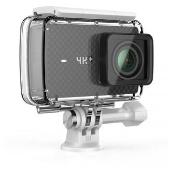 YI 4K+ -  Cámara de Acción / Deportiva de 4K/60fps de pantalla táctil de 2.2 pulgadas con lente de ángulo amplio, carcasa impermeable, negro