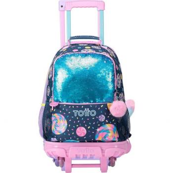 Mochila Escolar con Ruedas Totto Grande Bomper Candy Sweet-6J5L