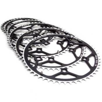 Tiso Shimano 130 mm 52D Alu7075T6 CNC - Plato de ciclismo, color negro