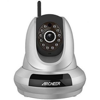 Archeer Cámara IP Inalámbrica ,Cámara de Seguridad ,Cámara IP de Vigilancia 720P Pan de 350° inclinación de 100°, Wired / WiFi, Sistema de Vigilancia, Monitor de Infrarrojos de Vsión Nocturna ,Audio Bidireccional y Interfaz de Alarmas
