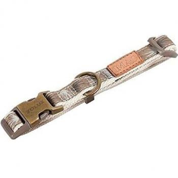 Collar de Nylon Zolux Taiga Marrón para Perro, Tamaño L (40-65 cm) y 25 mm de Ancho