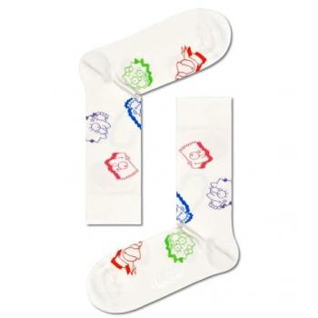 Calcetines Happy Socks de Los Simpson con Caras Familiares Estampado Único Talla 41-46