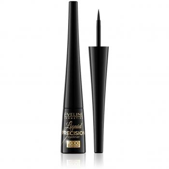 Eveline Cosmetics Liquid Precision 2000 Procent Eyeliner with Matt Effect Shade Black 4 ml