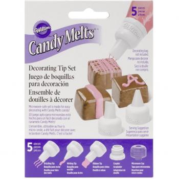Wilton 1904-1021 Set de boquillas para decoración con Candy Melts