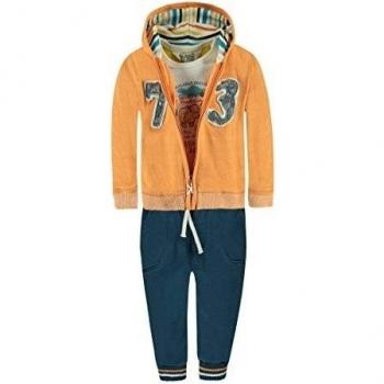 Kanz Sweatjacke m. Kapuze 1/1 Arm + T-Sh, Conjunto para Niñas, Gelb