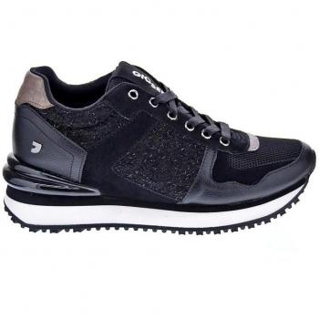 Gioseppo Lellig Zapatillas Bajas para Mujer en Color Negro con Materiales Sostenibles - Colección Otoño/Invierno 2023