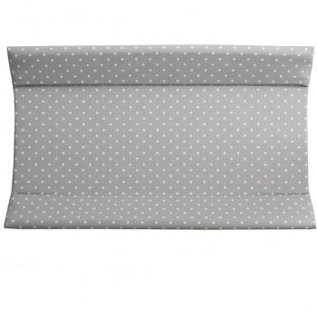 Cambiador Flexible Impermeable Plastimyr - Topos Fondo Gris - 81 x 50 x 9 cm