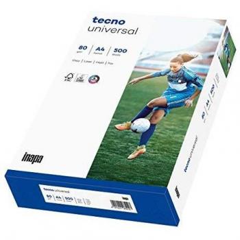 Papel de Copia Tecno® Universal A4, 80 g/m², Blanco, 500 Hojas